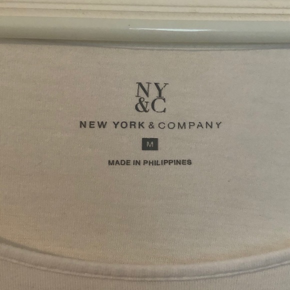 New York and Co. White casual shirt - Picture 3 of 4